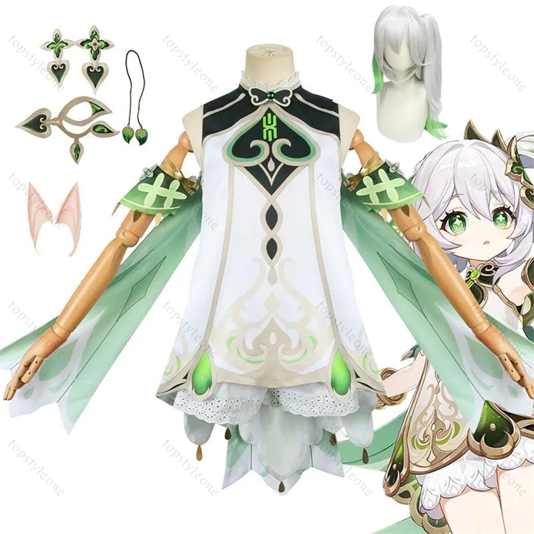 【ウイッグ付き】原神 ナヒーダ Nahida コスプレ衣装 原神 げんしん ヒロイン 小吉祥草王 ハロウィン クリスマス 制服 大人 子供 男子 女子 イベント 人気 ゲーム イベント 学園祭 贈
