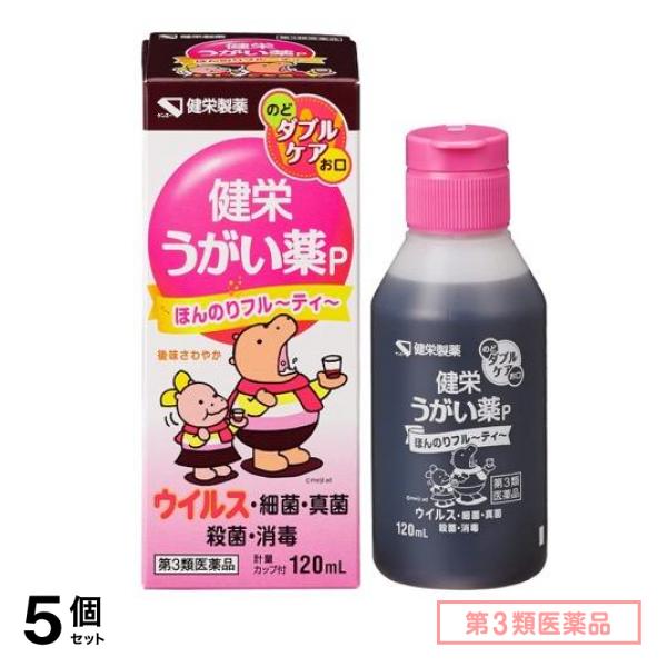 第３類医薬品 ケンエー 健栄うがい薬P 120mL 5個セット