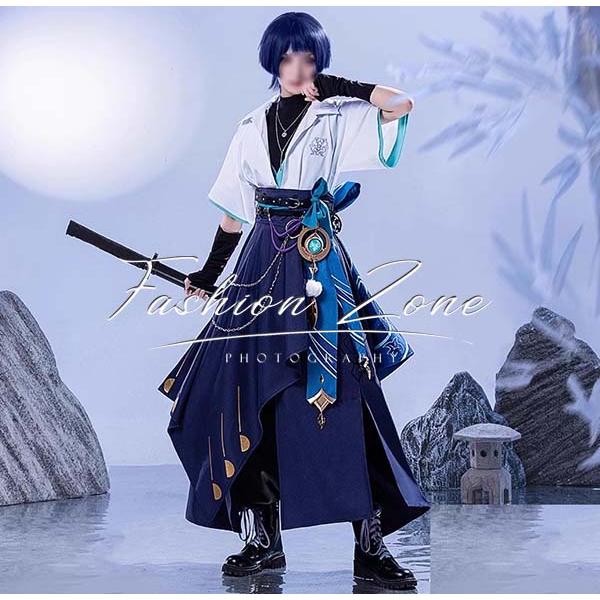 原神 げんしん 風 散兵 放浪者 天声 コスプレ衣装 ウィッグ cosplay ハロウィン 演出服 変装