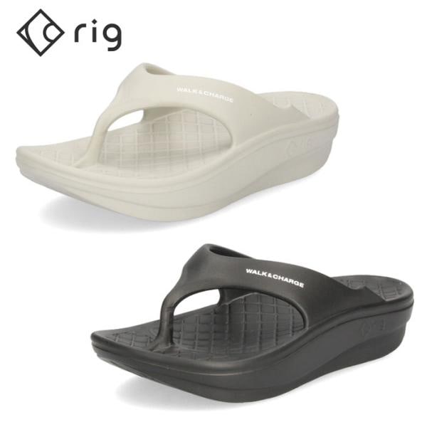 リグ rig リカバリーサンダル FLIP FLOP 2.0 12 ブラック グレー メンズ レディース サンダル カジュアル コンフォート 黒