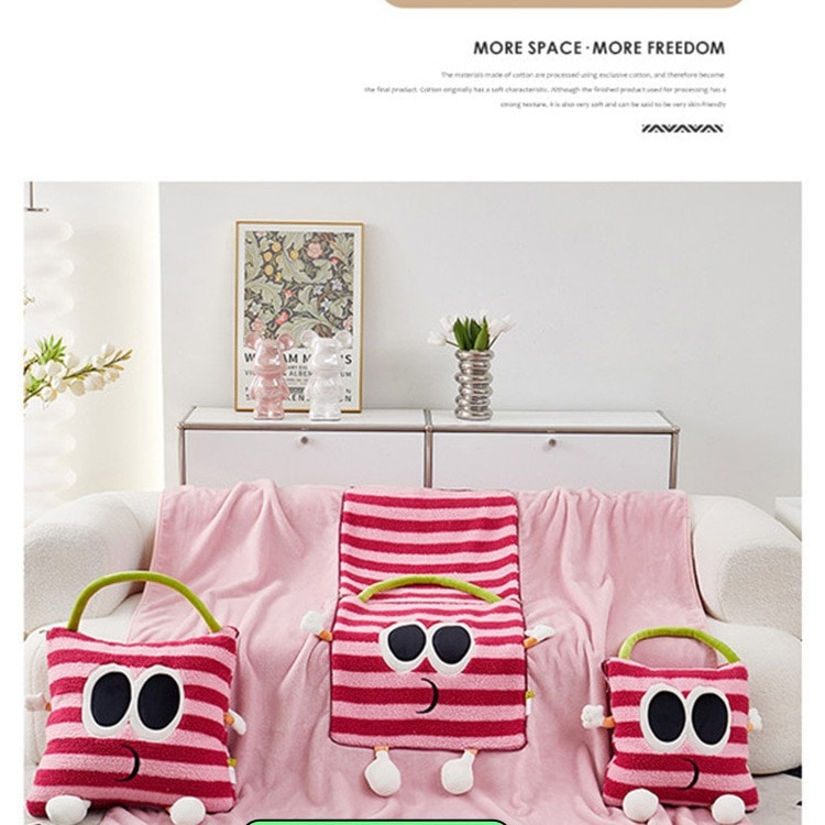 枕ブランケット 2 in 1 折りたたみキルト デュアルパーパス 車 車 オフィス 昼寝 エアコンカバー ブランケット
