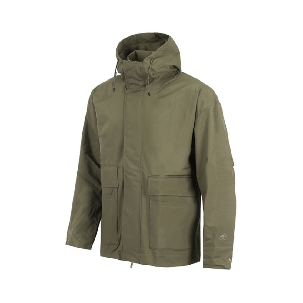 アディダス MH SL ルーズフィットフリース裏地付きウーブンフード付きジャケット