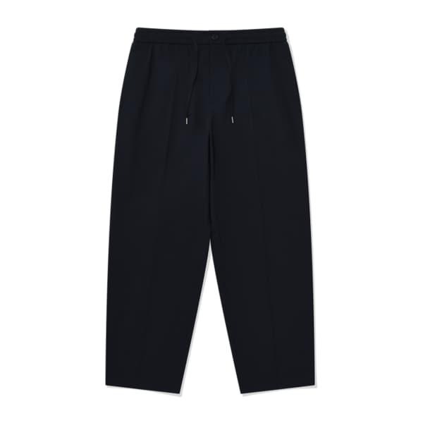 ワイドテーパードパンツ ネイビー