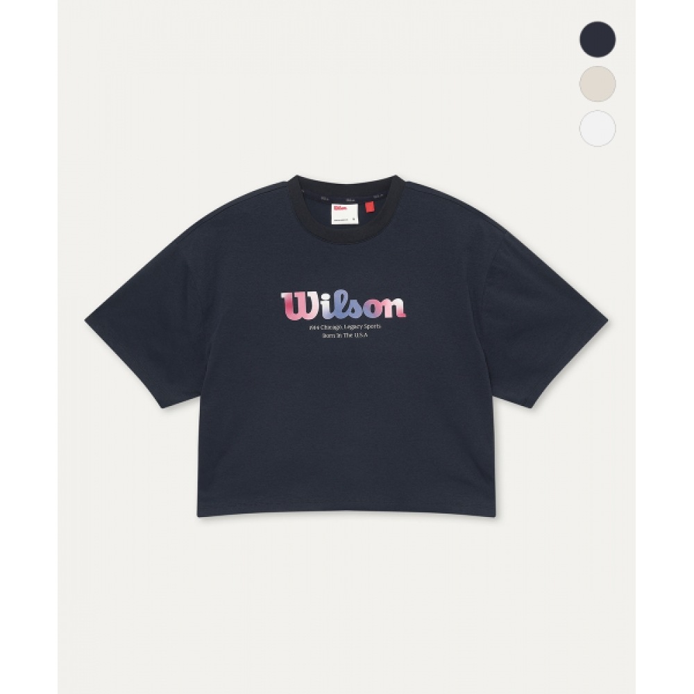 WILSON ピュアドライバックスリットTシャツ W (3色)