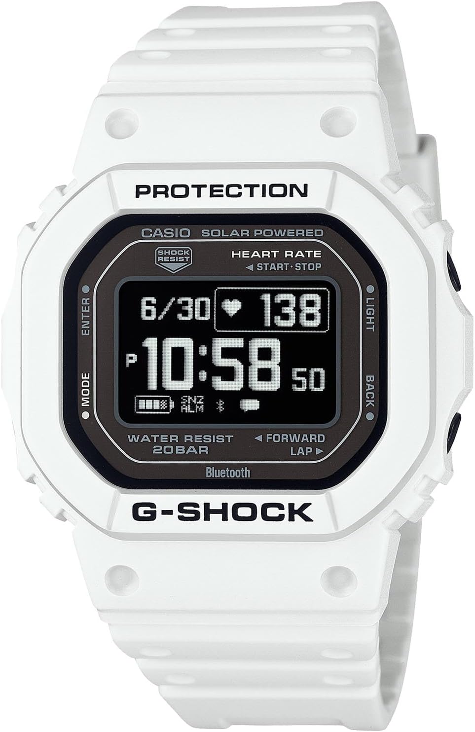 [カシオ] 腕時計 ジーショック 【国内正規品】 G-SQUAD 心拍計 Bluetooth搭載 DW-H5600-7JR メンズ ホワイト