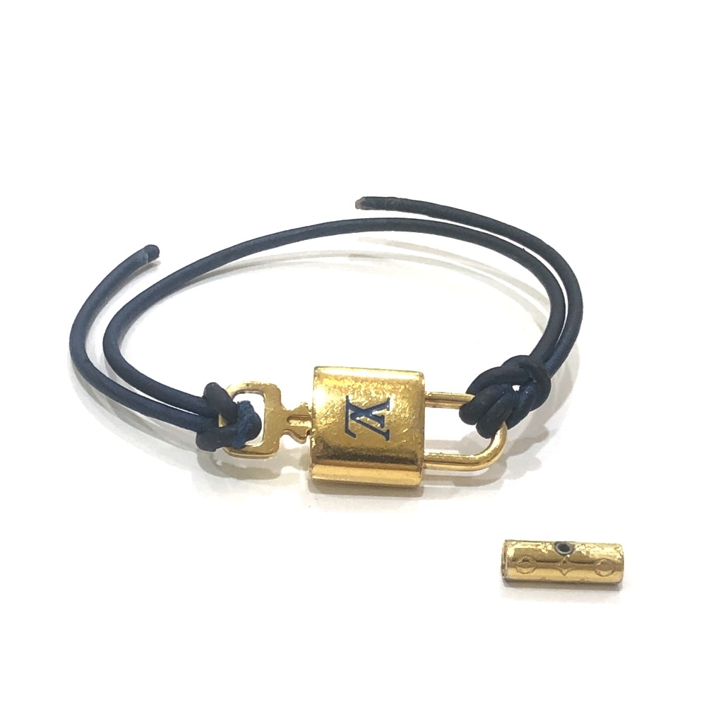 ブレスレット M8520E ブレスレット・LV パドロック アクセサリー バングル 真鍮 ゴールド×ブルー