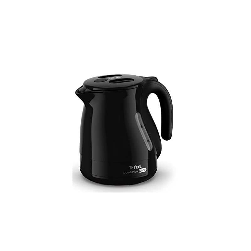即納：ティファール 電気ケトル 1.0L 転倒お湯もれロック 「ジャスティン プラス ロック ブラック」 KO4428JP