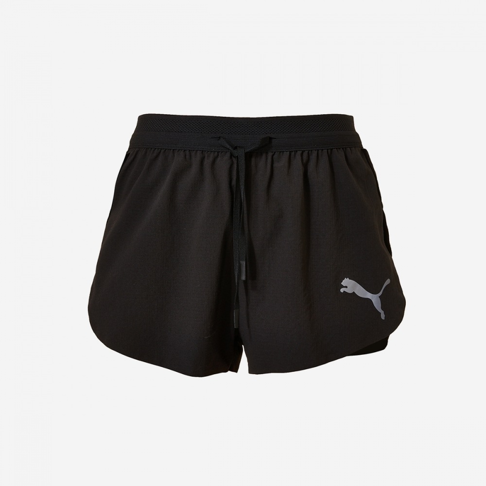 プーマメンズライトスピードウルトラウィーブ 2インチスプリットショーツ PKI52843401-PUMA ブラック