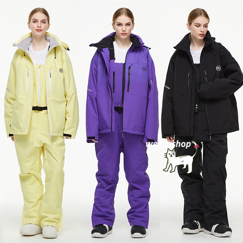 スノーボードウェア 2024 2025 上下セット メンズ レディース ジャケット アウター つなぎパンツ ズボン セットアップ ウィンタースポーツ韓国風防水 スノー スキーウェア スノボウェア