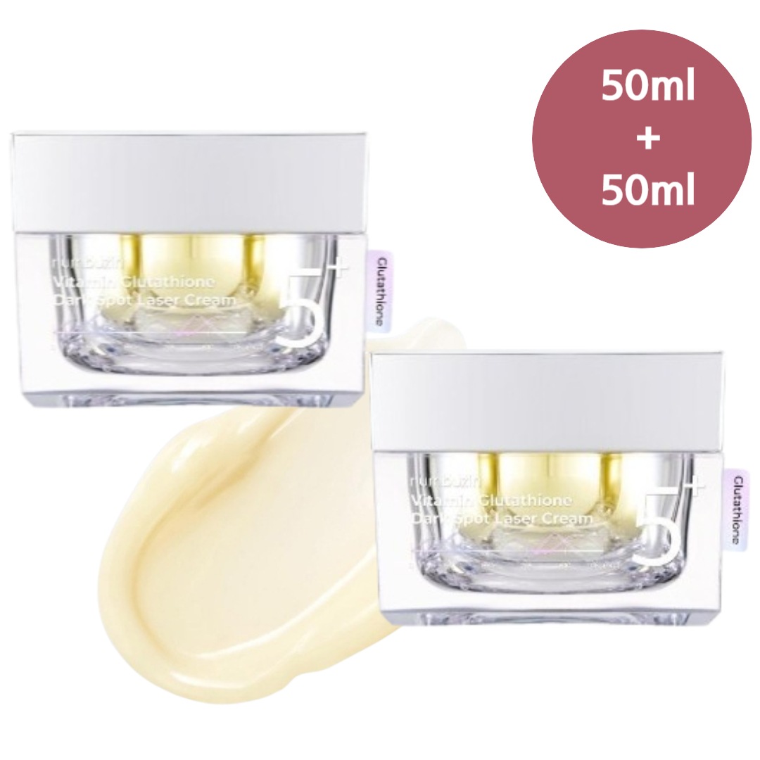 【NEW1+1/正規品/5番白玉点滴】グルタチオンC 跡きトーニング レーザークリーム 50ml+50ml/ダメージスキンケア/肌のトーンケア/保湿/鎮静/回復/韓国コスメ 6,477円