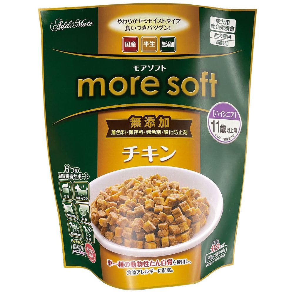 全国送料無料 アドメイト （まとめ買い） more soft チキンハイシニア 540g 犬用フード 【×3】