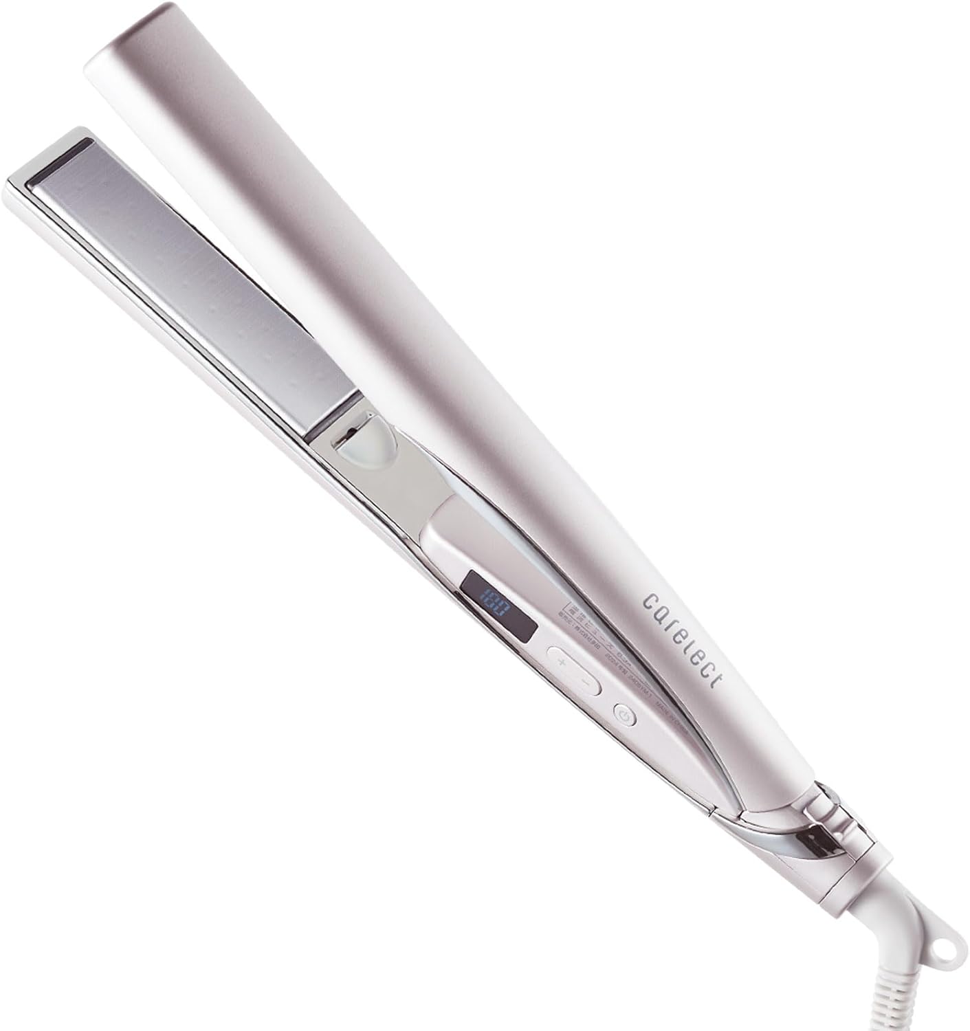 carelect ストレートアイロン ケアレクト スムースケアアイロン 25mm ローズミスト by pluseau プリュスオー 海外対応 自動電源OFF 17段階温度調整
