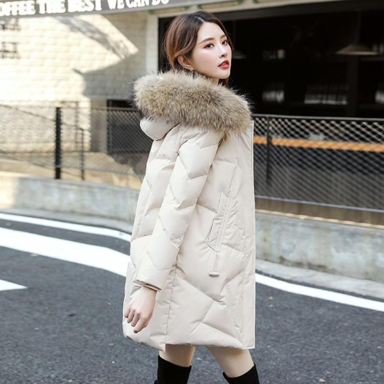 中綿コートレディース中綿ジャケットミドル丈コート中綿バイカラーフード付きファー羽織り綿入れトレンドコート保温防風防寒アウタージャケットカジュアルあたたっか通学通勤春冬物大きいサイズ送料無料