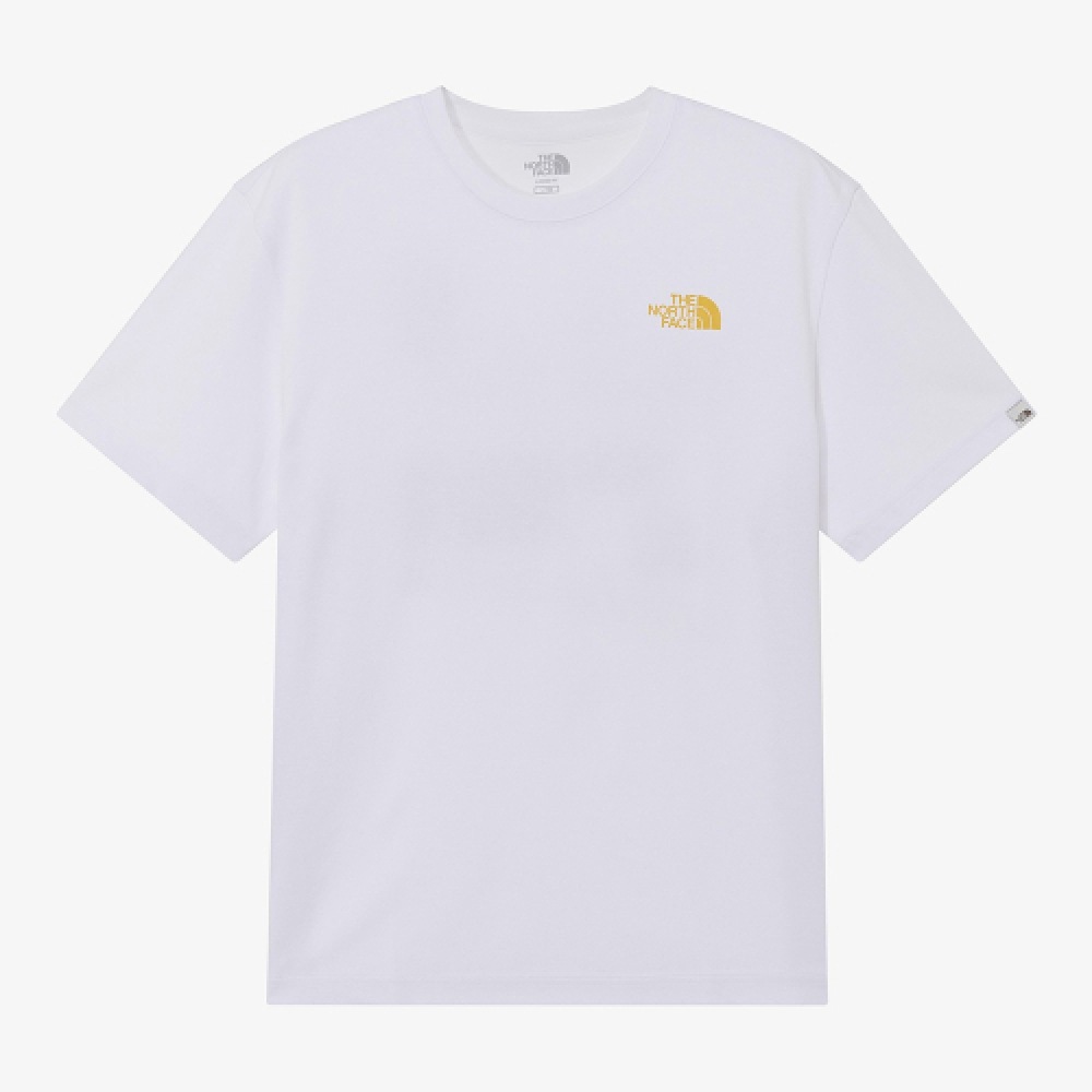 ザ・ノース・フェイス NT7UR01K ホワイトレーベルエンブレムアーカイブショートスリーブラウンド Tシャツ_ホワイト