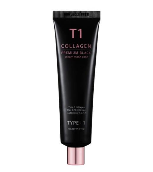 T1 COLLAGEN PREMIUM BLACK CREAM MASK PACK 60g