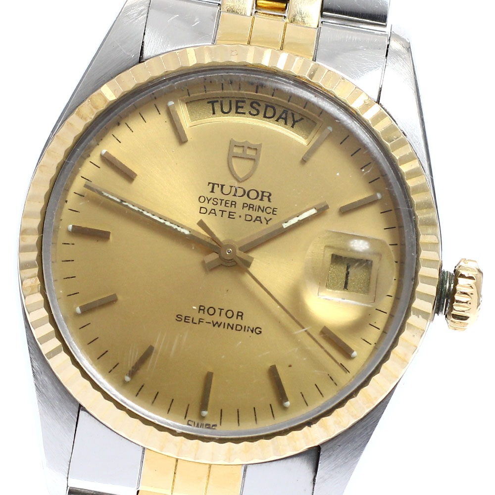 訳あり チュードル TUDOR 94613 オイスタープリンス デイトデイ K18YGベゼル 自動巻き メンズ _917406【中古】
