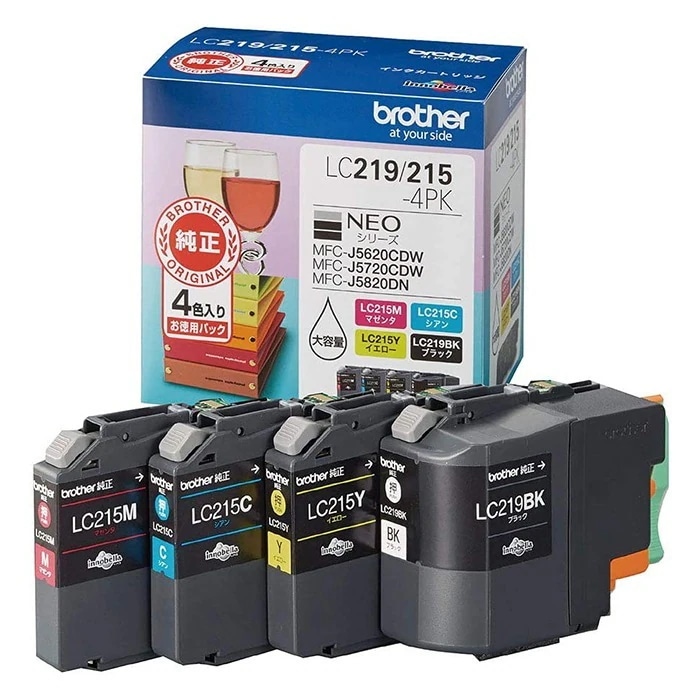 純正 インクカートリッジ LC219/215-4PK お徳用4色パック LC219-215-4PK