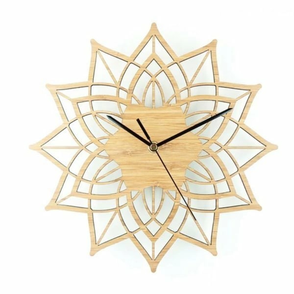 限定SALE!壁掛け時計/花/木製/ウォッチ/時計/ウォールクロック/モダン/インテリア/アート