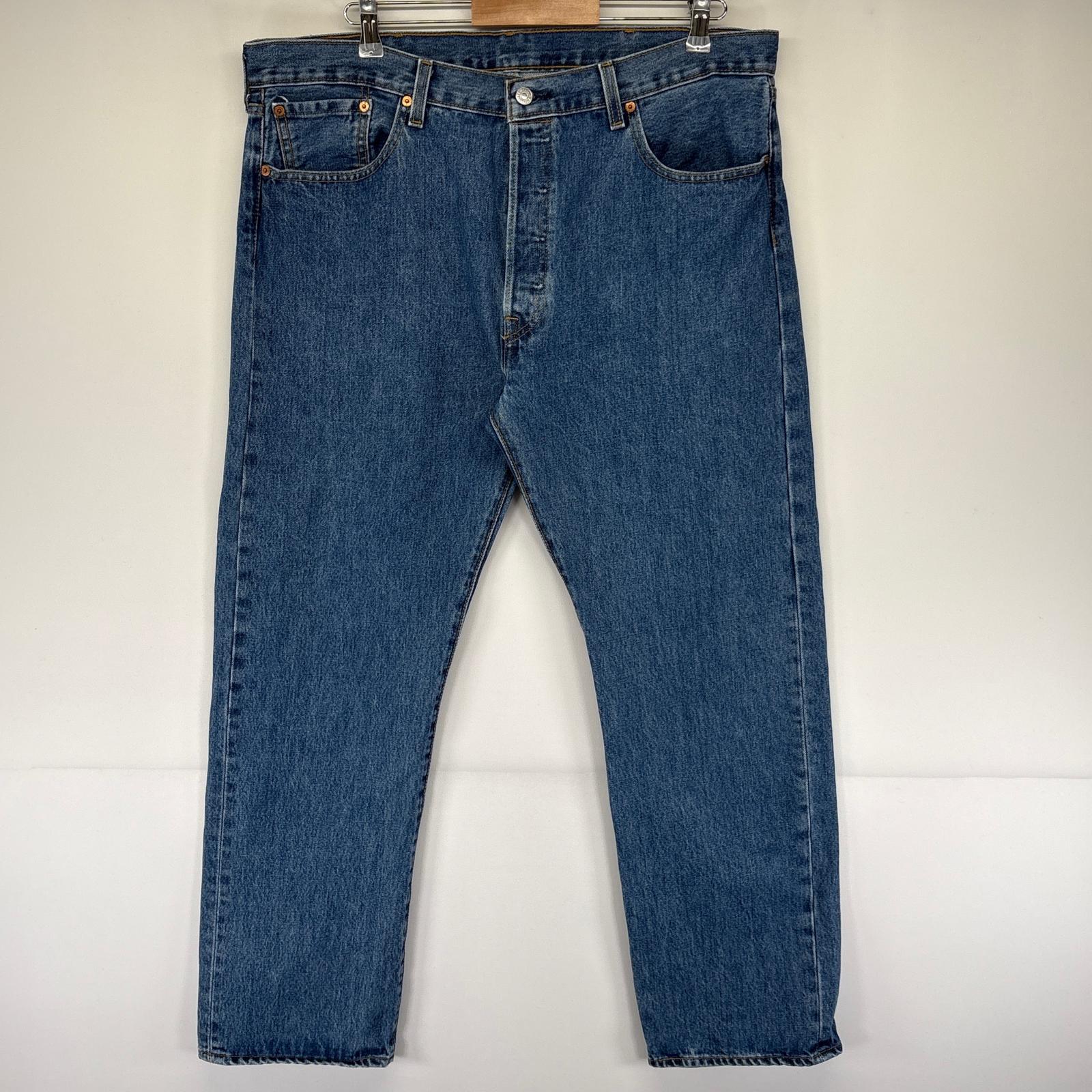 古着 デニムパンツ 501 ストレート ボタンフライ 5ポケット ブルーデニム ジーンズ ジーパン w38 L30 ブルー メンズ