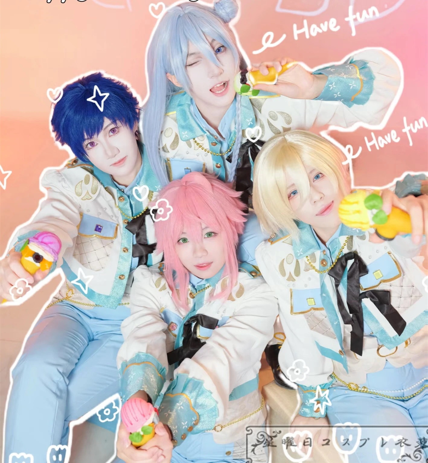 あんさんぶるスターズ Fine アルバム発売記念スカウト 天祥院英智 日々樹渉 姫宮桃李 伏見弓弦 コスプレ衣装 ハロウィン コスチューム 仮装 16,380円