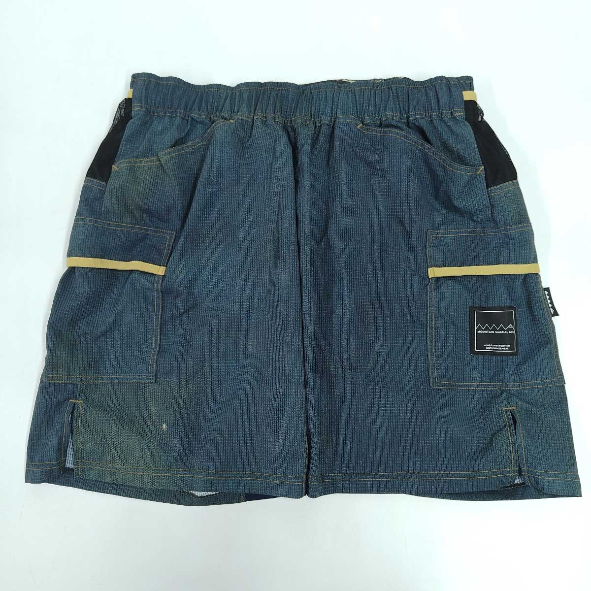 【中古・未使用品】マウンテンマーシャルアーツ MOUNTAIN MARTIAL ARTS MMA 7pocket Run Pants V6 デニム ハーフパンツ XL MMA21-31 メンズ トレラアウトドアウェア