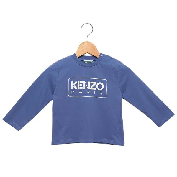 Tシャツ カットソー 子供服 ロングTシャツ ブルー ホワイト ボーイズ K60518 780
