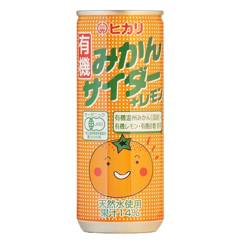 即納：光食品 有機みかんサイダー+レモン 250ml×30本 5,048円