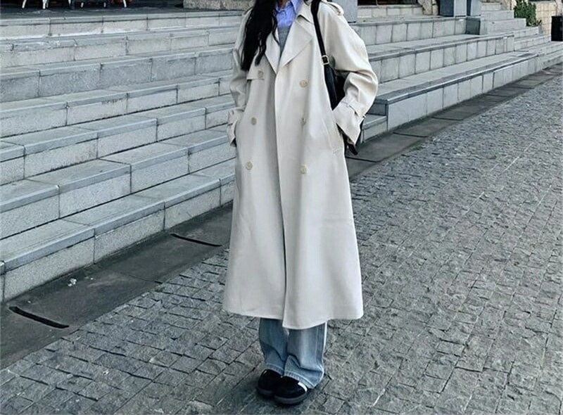 2025春 高級感 トレンチコート ジャケット アウター 秋 セミロング コート カジュアル ロングコート レディース トップス 大きいサイズ 大人っぽチェスターコ 春トレンチコート