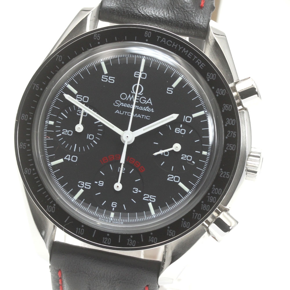 オメガ OMEGA 3810.51.41 スピードマスター AC MILAN 創設100周年記念 自動巻き メンズ 保証書付き_874774【中古】