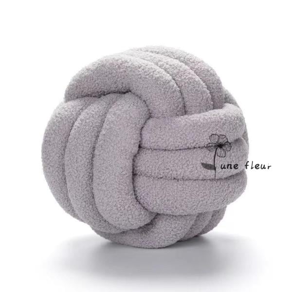 結び目クッション　インテリア雑貨　ノットクッション 北欧風　 ノットボール ホームインテリア　　直径27cm高さ22cm
