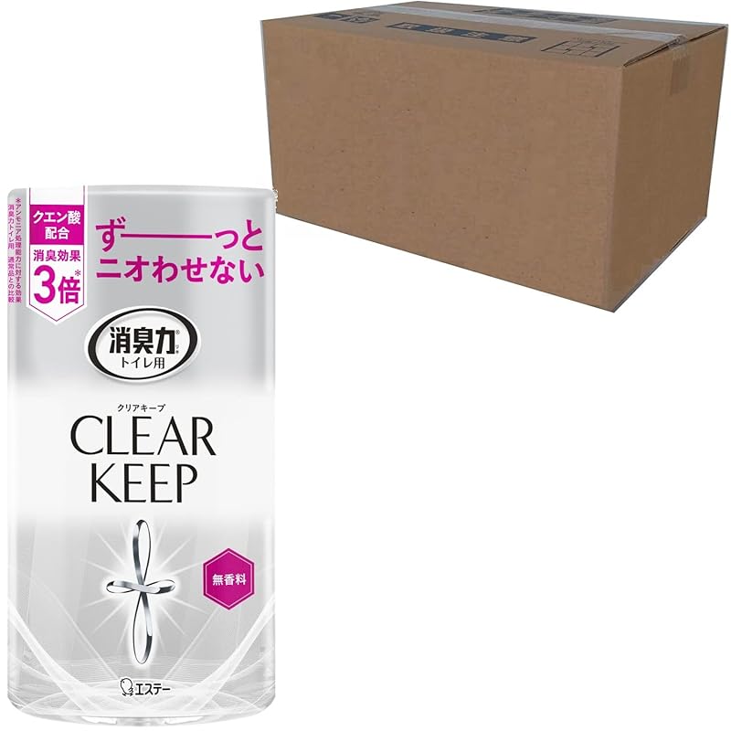 【即納】消臭力 トイレ クリアキープ [オフィス ビジネスに ケース販売] トイレ用 置き型 無香料 400mL×18個 トイレの消臭力 クエン酸配合 消臭剤 消臭 芳香剤 クエン酸プラス