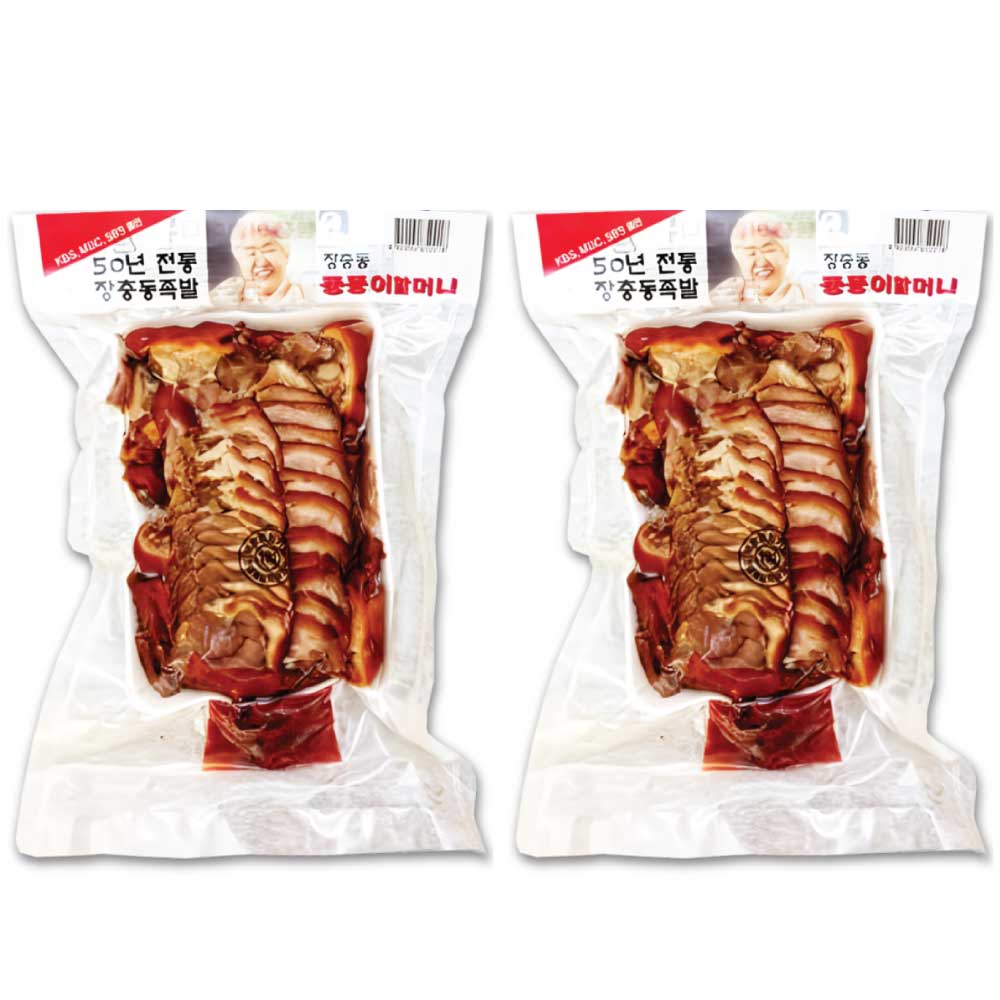 【クール冷蔵便】　チャンチュンドン 豚足スライス 700g 2袋ｾｯﾄ　装忠洞 味付け豚足