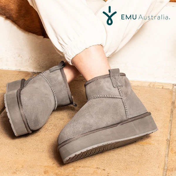 EMU Australia2023秋冬 Foy Flatform Micro 靴 シューズ ムートンブーツ ミディアム丈 w13073