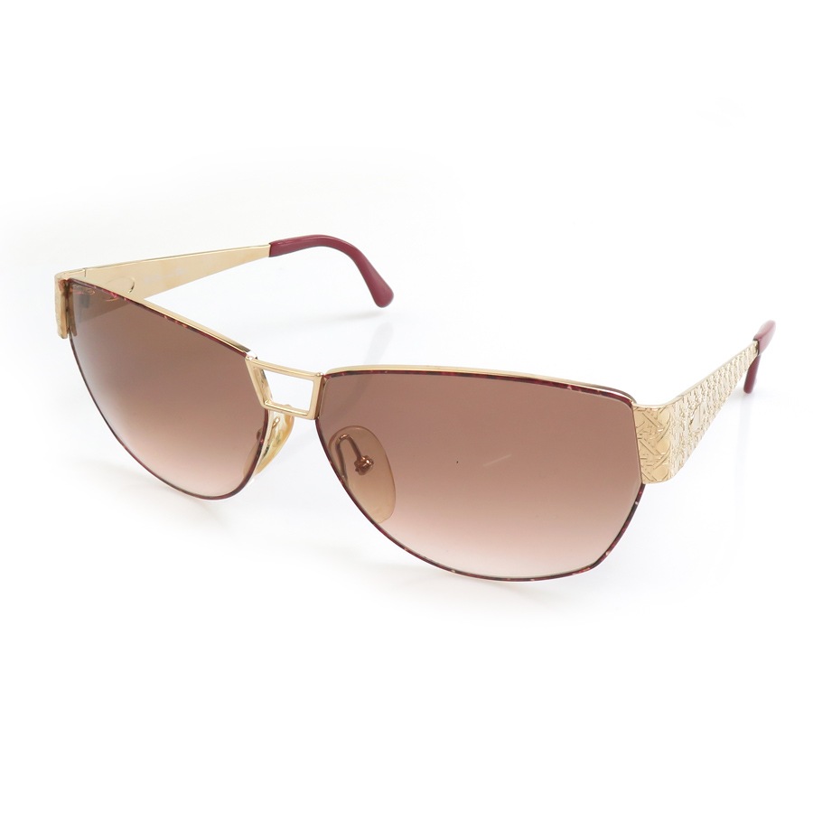 クリスチャンディオール Christian Dior サングラス メタル ゴールド×ボルドー ユニセックス r10628g
