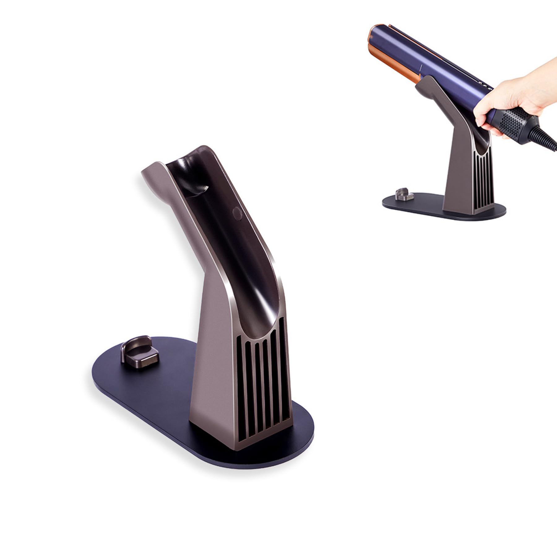 ZLiT アルミニウム合金縦型収納スタンドホルダー ダイソン Airstrait HT01用 ストレートヘアアイロンスタンドホルダー(1)