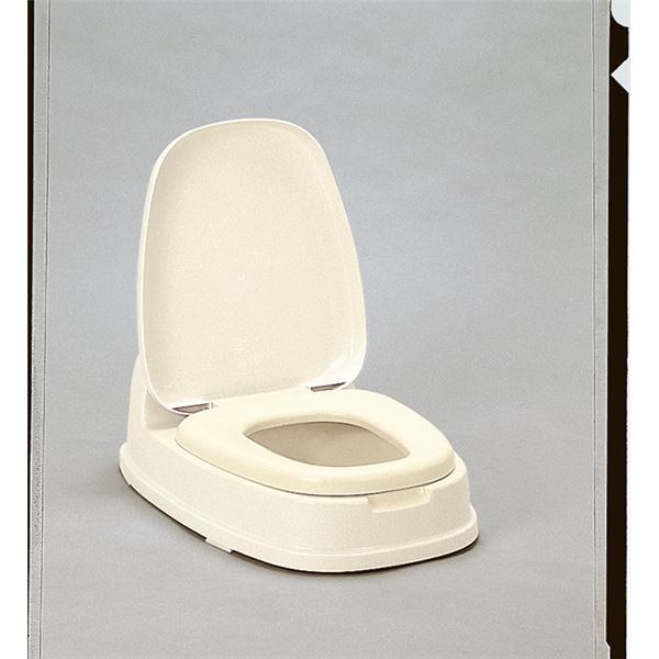 和式トイレ用洋式便座/簡易洋式便座 (両用型) ベージュ 抗菌加工 ポリプロピレン製