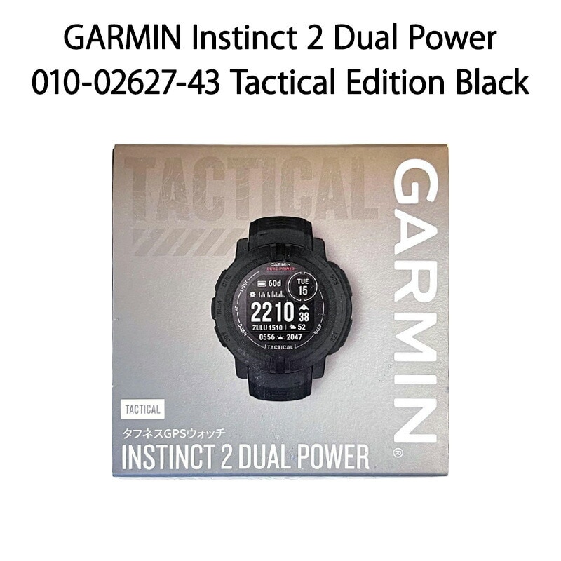 GARMIN INSTINCT2 TACTICAL DUALPOWER （中古(B)] ガーミン GARMIN 