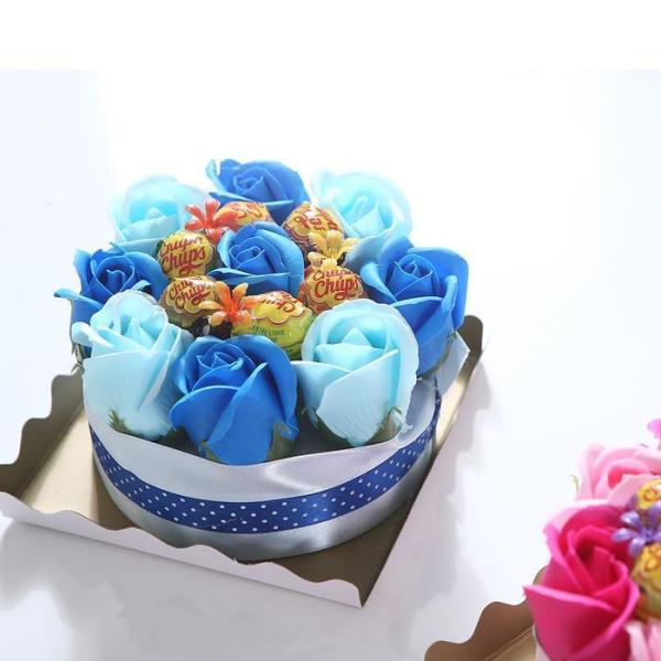 RG5OQ270チュッパチャップスミニケーキ ブルー バレンタイン ホワイトデー