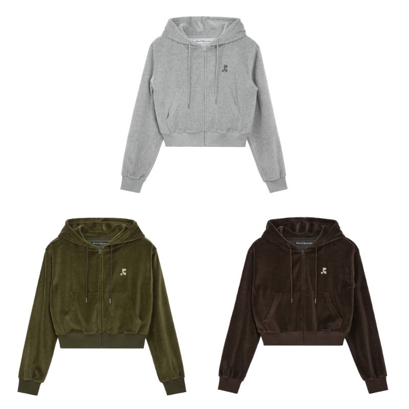 VELVET HOOD ZIP-UP ベルベット フード ジップ アップ (3カラー) 22,000円