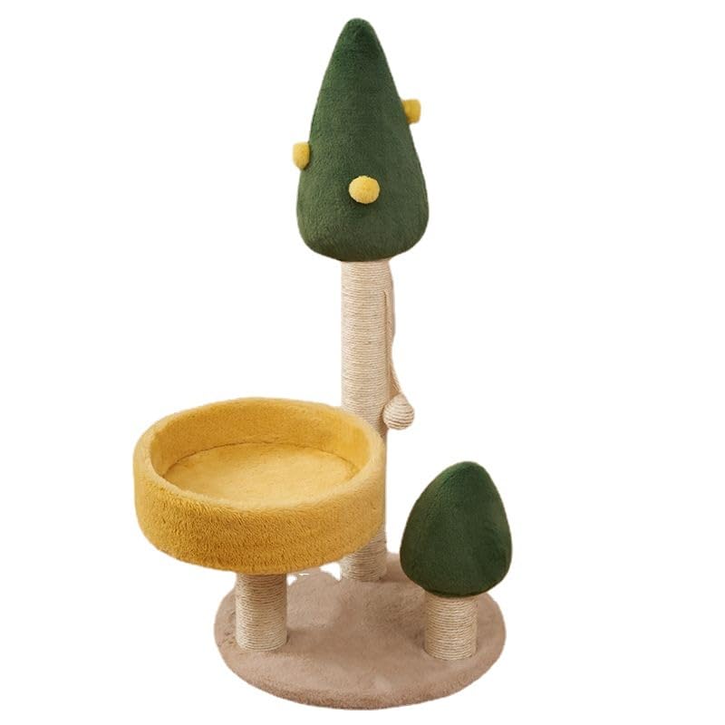 キャットタワー ミニ 猫タワー 据え置き かわいい 展望台 組立簡単 省スペース 高65さcm