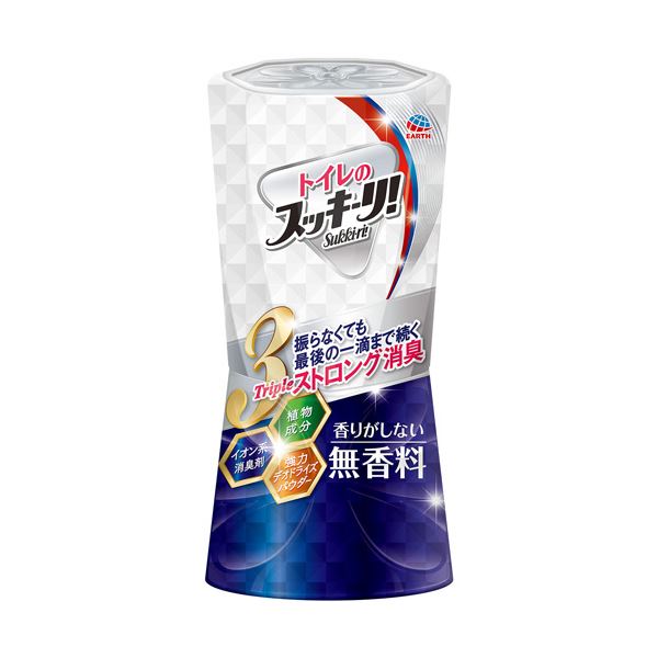 （まとめ）アース製薬 トイレのスッキーリ！ 無香料 400ml 1セット（3個）[x5セット]