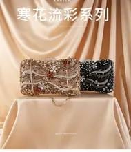 ファッションレディースイブニングバッグウェディングパーティーチェーンショルダーバッグダイヤモンド高級バッグ最新クリスタルダイヤモンドチェーンイブニングバッグクラッチ