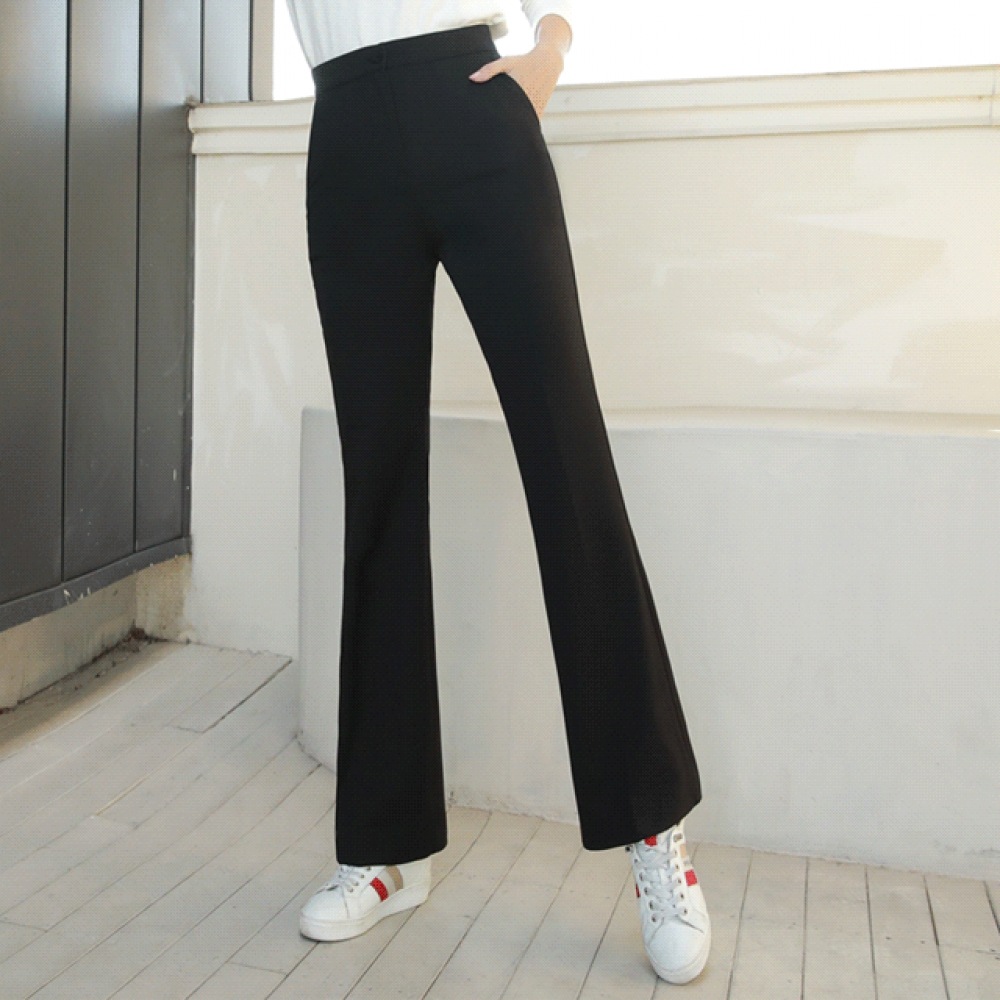 クリック＆ファニーヘブンリーアートフィットブーツカットスラックス [SMLXL] 7,577円