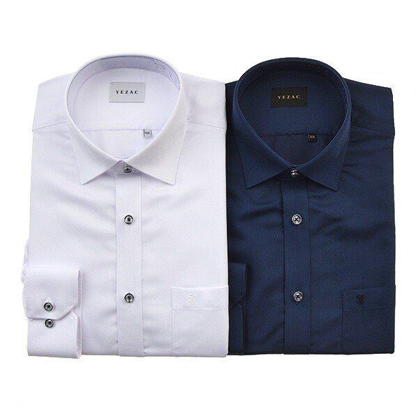 YJ2FUR504_モダール斜線ドビーレギュラーフィット長袖