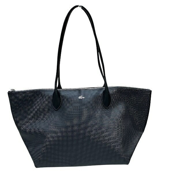 ラコステ ブラック 合成皮革バッグ トートバッグ ユニセックス【中古】