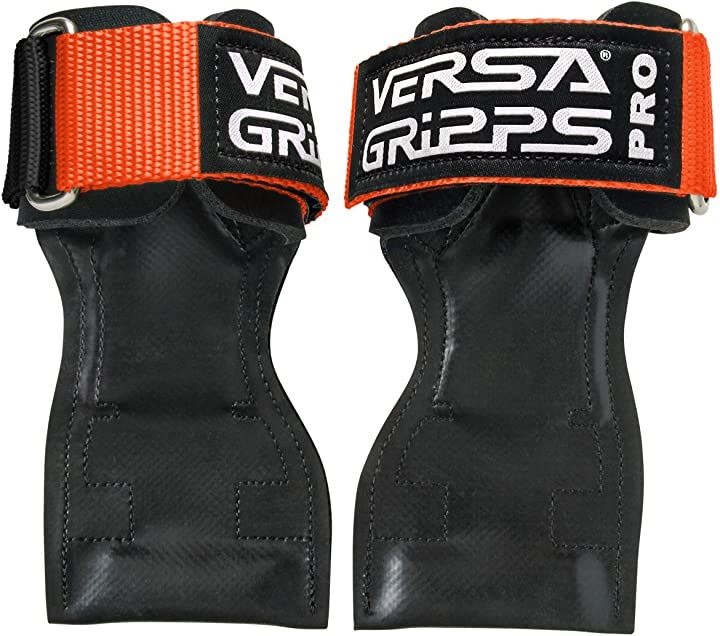 VERSA GRIPPS PRO オーセンティック サポーター パワーグリップ( ネオンオレンジ/ブラック, Med/Large：手首18.2-20.3cm)