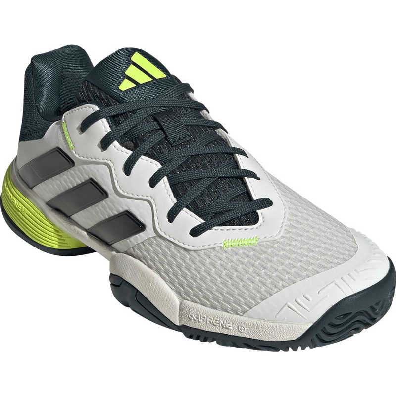 アディダス　adidas ジュニア バリケードテニスキッズ / BARRICADE TENNIS KIDS オフホワイト/コアブラック/オーロラアイビー 235 JH5126　JH5126_25FW