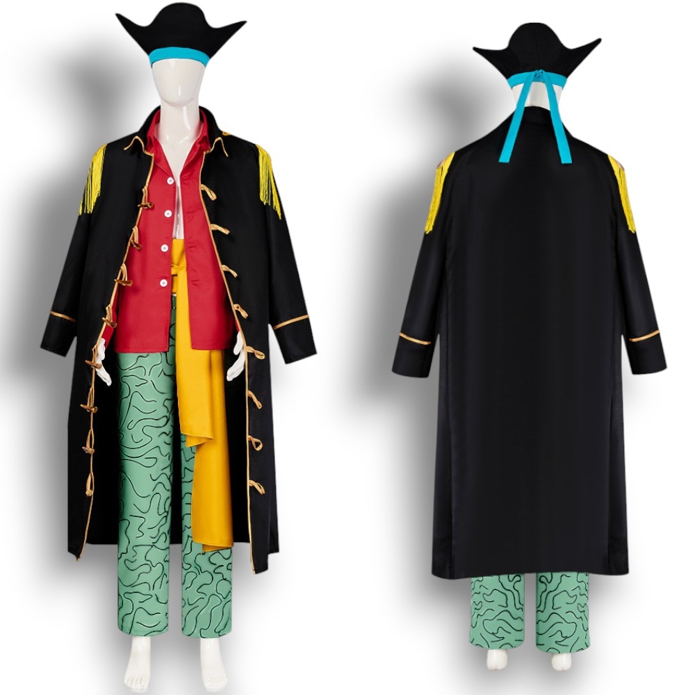 Monenjoy コスチューム　海賊　黒ひげ海賊団提督 黒ひげ　コスプレ衣装　 四皇服　イベント　仮装　ハロウィン　衣装