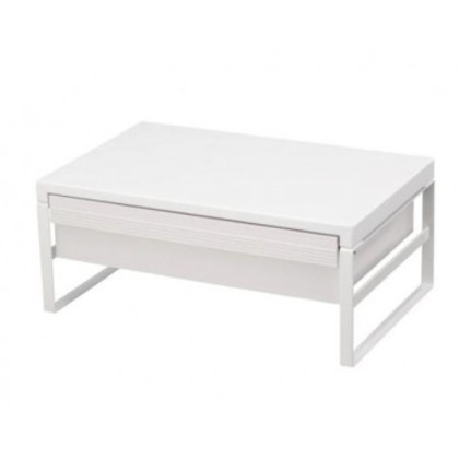 LIHIT LAB.(リヒトラブ) 机上台 幅390mm 引出し付ハイタイプ 白 A-7342-0