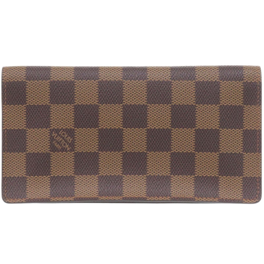 新品同様 札入れ ポルトカルト クレディ ダミエ N60825 長財布 ダミエキャンバス ブラウン LV 0803【中古】 ユニセックス